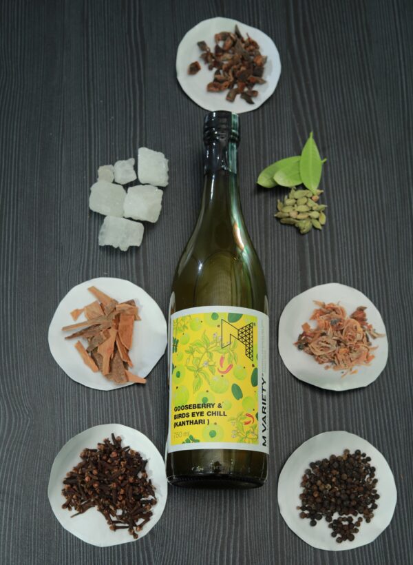 Gooseberry and birds eye chilli Fruit beverage (Non-alcoholic wine)