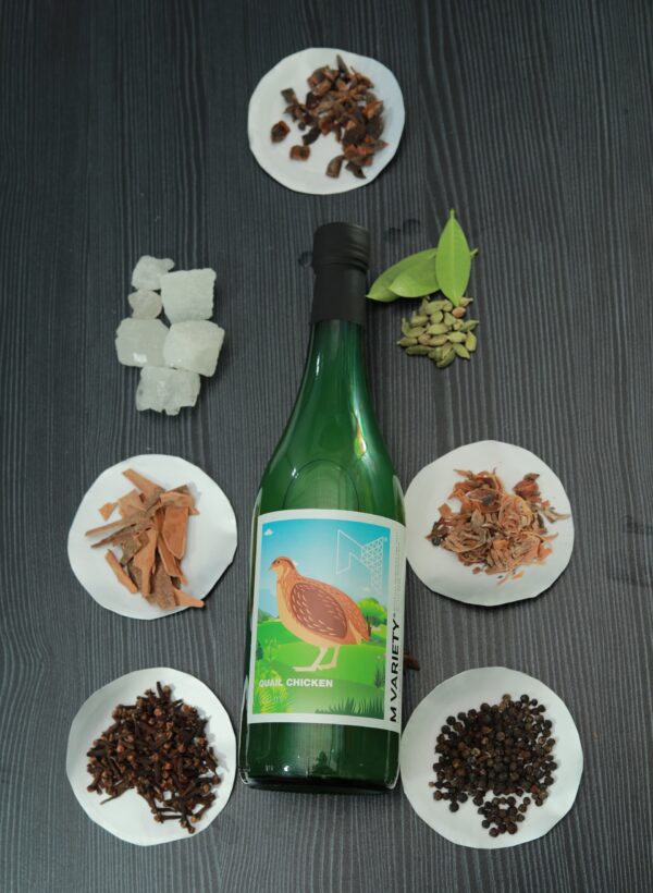 Quail chicken ( kaadakozhi) Fruit Beverage (Non-alcoholic wine)